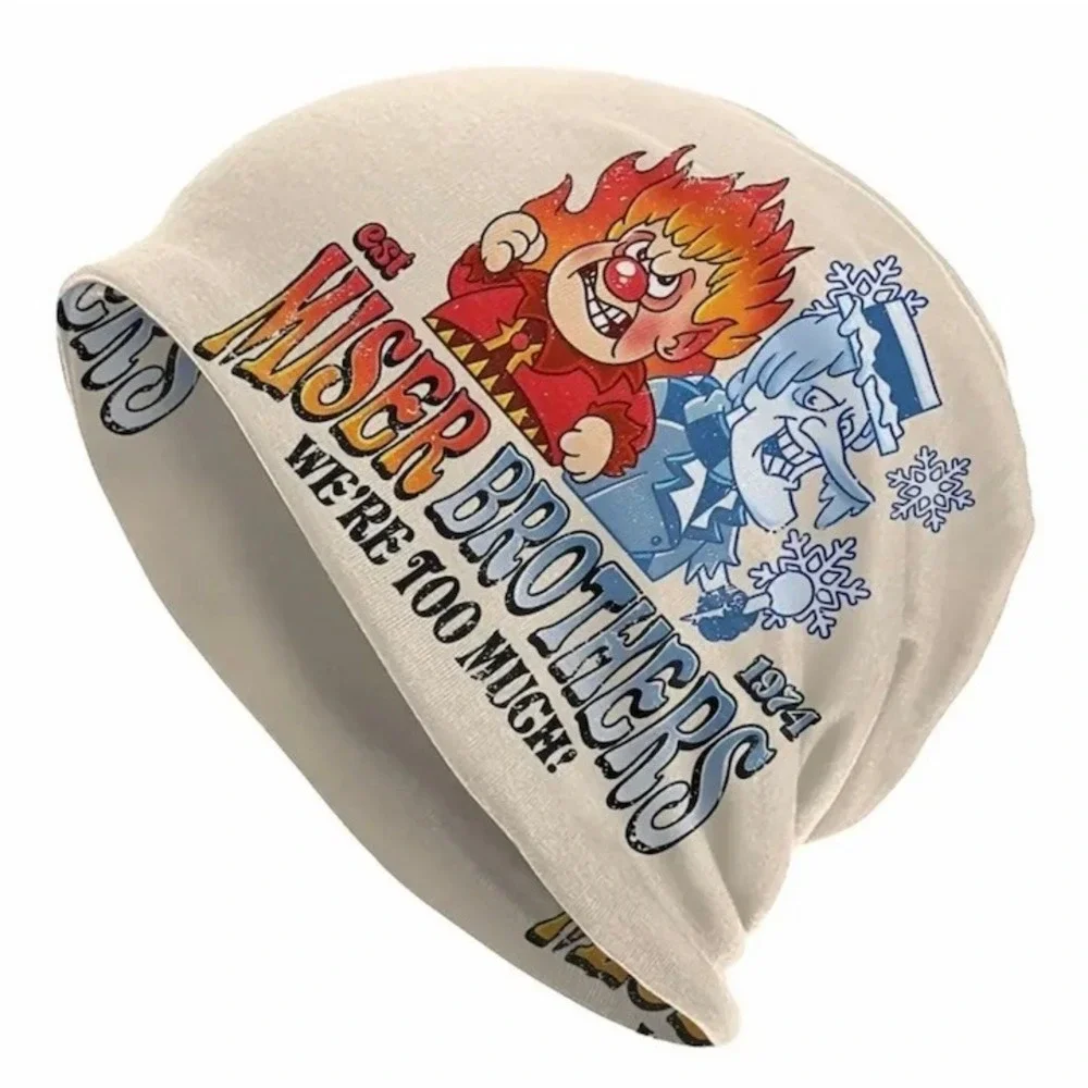 4 Miser Brothers Beanies Christmas Winter Cartoon Soft & Warm‎ Multicolor 1 Size